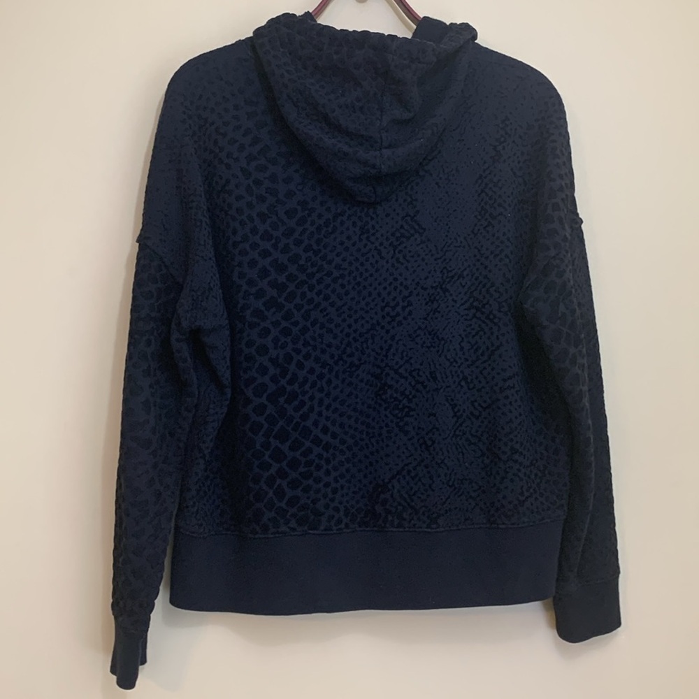 Rails | Black Nico Flocked Cobra Cotton Model Loungewear Hoodie Sweatshirt S - Picture 17 of 17